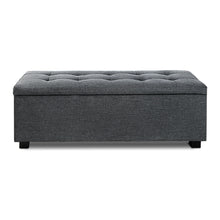 Load image into Gallery viewer, Premium Storage Ottoman - Charcoal - Ashley Rose