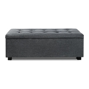 Premium Storage Ottoman - Charcoal - Ashley Rose