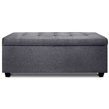 Load image into Gallery viewer, Ashley Rose Large Fabric Storage Ottoman - Grey - Ashley Rose