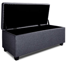 Load image into Gallery viewer, Ashley Rose Large Fabric Storage Ottoman - Grey - Ashley Rose