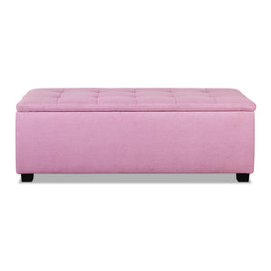 Premium Storage Ottoman - Pink - Ashley Rose