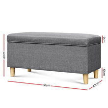 Load image into Gallery viewer, Ashley Rose Kids Storage Ottoman - Grey - Ashley Rose