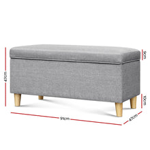 Load image into Gallery viewer, Ashley Rose Kids Storage Ottoman - Light Grey - Ashley Rose