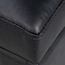 Load image into Gallery viewer, Ashley Rose Faux PU Leather Storage Ottoman - Black - Ashley Rose