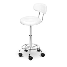 Load image into Gallery viewer, Ashley Rose PU Leather Swivel Salon Stool - White - Ashley Rose