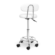 Load image into Gallery viewer, Ashley Rose PU Leather Swivel Salon Stool - White - Ashley Rose