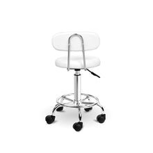 Load image into Gallery viewer, Ashley Rose PU Leather Swivel Salon Stool - White - Ashley Rose