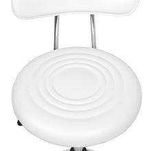 Load image into Gallery viewer, Ashley Rose PU Leather Swivel Salon Stool - White - Ashley Rose