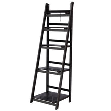 Load image into Gallery viewer, Ashley Rose Display Shelf 5 Tier Wooden Ladder Stand Storage Book Shelves Rack Coffee - Ashley Rose