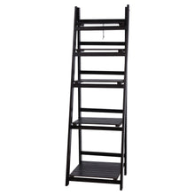 Load image into Gallery viewer, Ashley Rose Display Shelf 5 Tier Wooden Ladder Stand Storage Book Shelves Rack Coffee - Ashley Rose