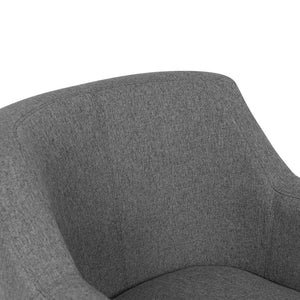 Ashley Rose Fabric Dining Armchair - Grey - Ashley Rose