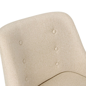 Ashley Rose Fabric Dining Armchair - Beige - Ashley Rose