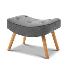 Load image into Gallery viewer, Ashley Rose Armchair and Ottoman - Grey - Ashley Rose