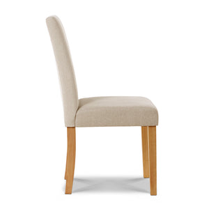 Ashley Rose Set of 2 Fabric Dining Chair - Beige - Ashley Rose