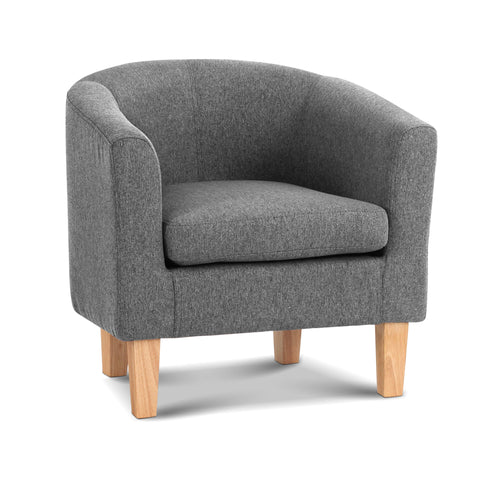 Ashley Rose Abby Farbic Armchair - Grey - Ashley Rose