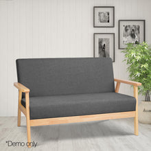 Load image into Gallery viewer, Ashley Rose 2 Seater Fabric Sofa Chair - Grey - Ashley Rose