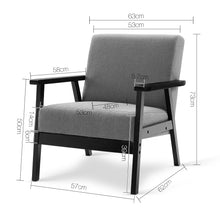 Load image into Gallery viewer, Ashley Rose Fabric Dining Armchair - Black &amp; Grey - Ashley Rose