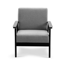 Load image into Gallery viewer, Ashley Rose Fabric Dining Armchair - Black &amp; Grey - Ashley Rose