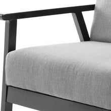 Load image into Gallery viewer, Ashley Rose Fabric Dining Armchair - Black &amp; Grey - Ashley Rose