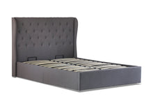 Load image into Gallery viewer, Cambridge Fabric Queen Gas Lift Ottoman Storage Bed Grey - Ashley Rose