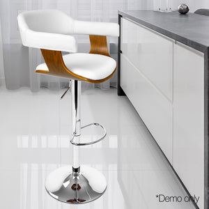 Ashley Rose Wooden Bar Stool - White - Ashley Rose