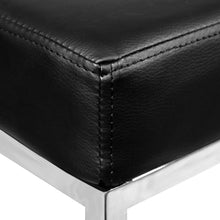 Load image into Gallery viewer, Ashley Rose Set of 2 PU Leather Backless Bar Stools - Black - Ashley Rose