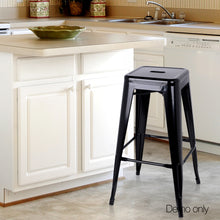 Load image into Gallery viewer, Ashley Rose Set of 2 Metal Backless Stools - Black - Ashley Rose