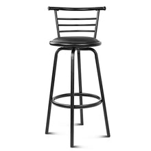 Load image into Gallery viewer, Ashley Rose Set of 2 PU Leather Bar Stools - Black - Ashley Rose