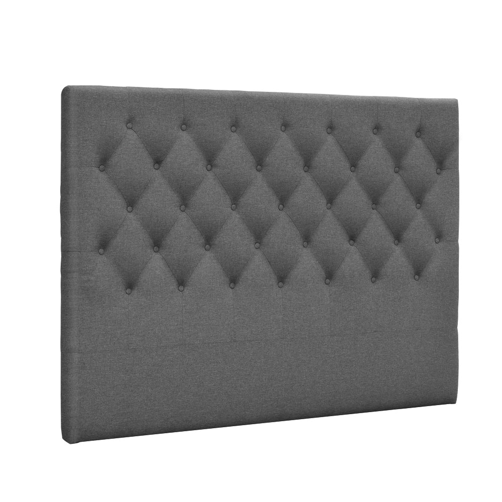 Ashley Rose Queen Size Upholstered Fabric Head Board - Grey - Ashley Rose