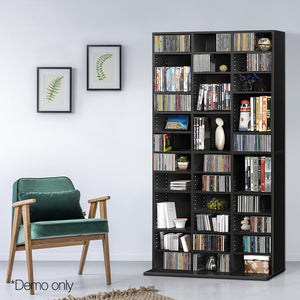 Ashley Rose Adjustable Book Storage Shelf Rack Unit - Black - Ashley Rose