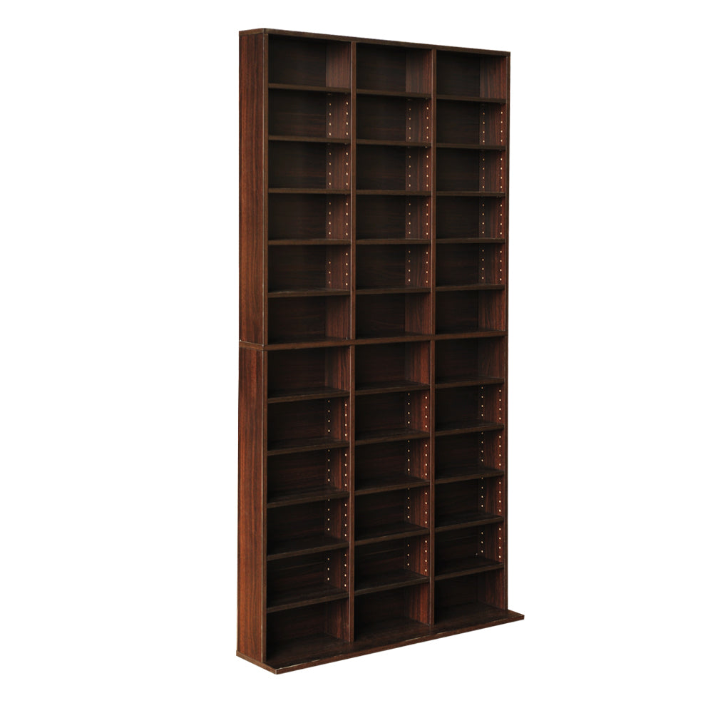 Ashley Rose Adjustable Book Storage Shelf Rack Unit - Expresso - Ashley Rose