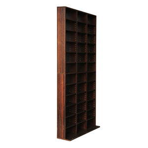 Ashley Rose Adjustable Book Storage Shelf Rack Unit - Expresso - Ashley Rose