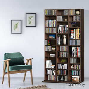 Ashley Rose Adjustable Book Storage Shelf Rack Unit - Expresso - Ashley Rose