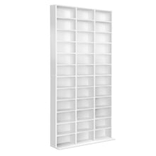 Load image into Gallery viewer, Ashley Rose Adjustable Book Storage Shelf Rack Unit - White - Ashley Rose