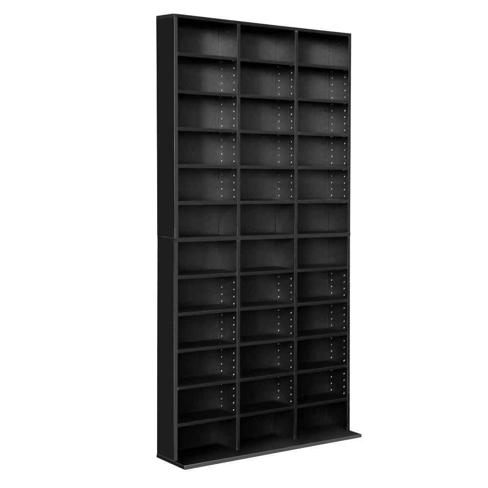 Ashley Rose Adjustable Book Storage Shelf Rack Unit - Black - Ashley Rose