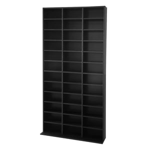 Ashley Rose Adjustable Book Storage Shelf Rack Unit - Black - Ashley Rose