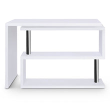 Load image into Gallery viewer, Ashley Rose Rotary Corner Desk with Bookshelf - White - Ashley Rose