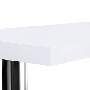 Ashley Rose Rotary Corner Desk with Bookshelf - White - Ashley Rose