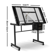 Load image into Gallery viewer, Ashley Rose Adjustable Drawing Desk - Black and Grey - Ashley Rose