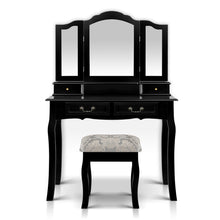 Load image into Gallery viewer, Ashley Rose Dressing Table with Mirror - Black - Ashley Rose