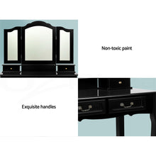 Load image into Gallery viewer, Ashley Rose Dressing Table with Mirror - Black - Ashley Rose