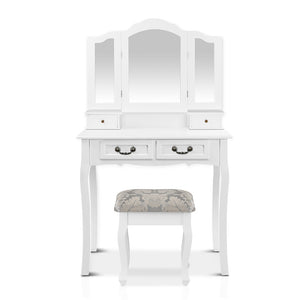 Ashley Rose Dressing Table with Mirror - White - Ashley Rose