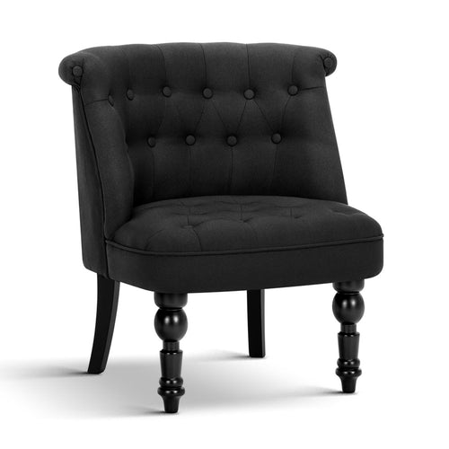 Ashley Rose Fabric Occasional Accent Chair - Black - Ashley Rose