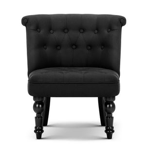 Ashley Rose Fabric Occasional Accent Chair - Black - Ashley Rose