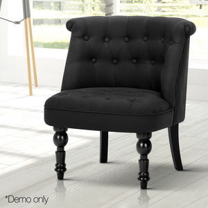 Ashley Rose Fabric Occasional Accent Chair - Black - Ashley Rose