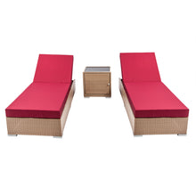 Load image into Gallery viewer, Ashley Rose 3 Piece Outdoor Wicker Lounge Set - Brown - Ashley Rose