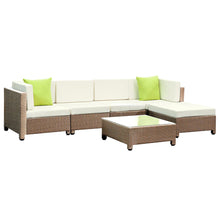 Load image into Gallery viewer, Ashley Rose 6 Piece Outdoor Wicker Sofa Set - Brown - Ashley Rose