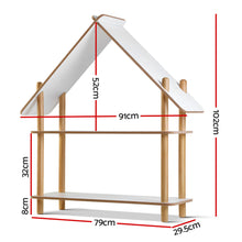 Load image into Gallery viewer, Ashley Rose Kids Cabin Rack Display Shelf Children Bookshelf 2 Tier - Ashley Rose