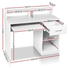 Load image into Gallery viewer, Ashley Rose Office Computer Desk with Storage - White - Ashley Rose