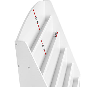 Ashley Rose 5 Tier Kids Bookshelf - White - Ashley Rose